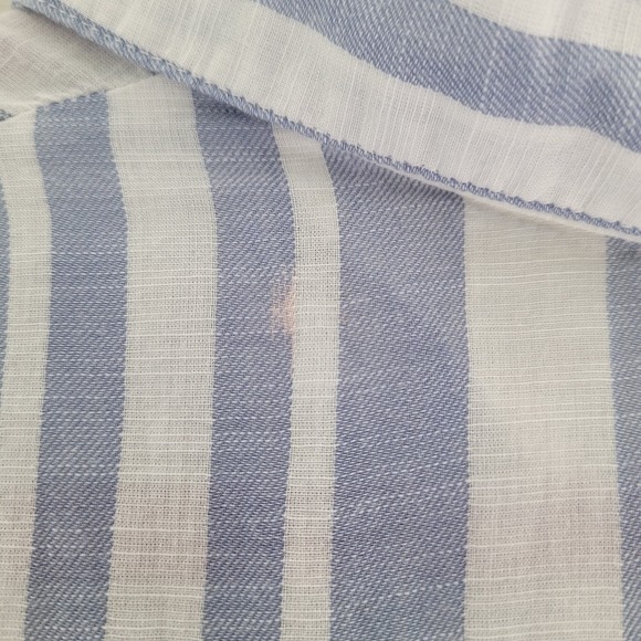 Splendid Blue and White Striped Sleeveless Popover Top - Picture 10 of 10